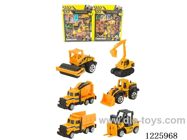 Alloy Freewheel Engineering Vehicle Set(2 Mixed)