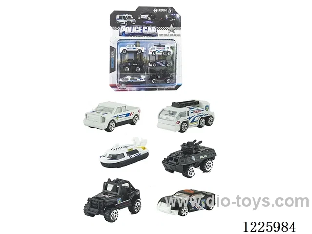 Alloy Scooter Police Vehicle (6PCS)