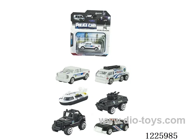Alloy Scooter Police Vehicle (6 mixed)