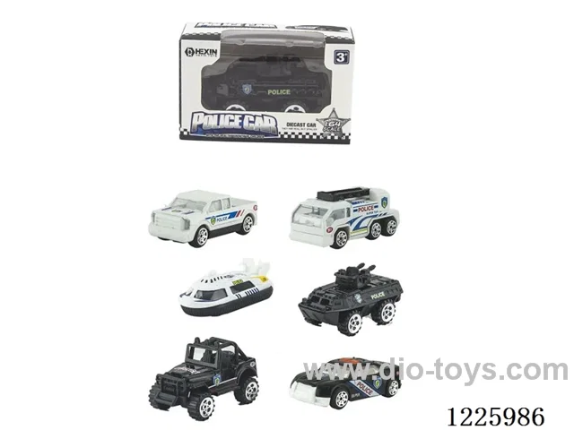 Alloy Scooter Police Vehicle (6 mixed)