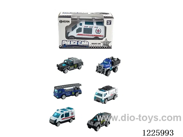 Alloy Scooter Police Vehicle (6 mixed)