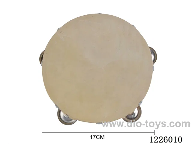 6 inch half-wood tambourine 17CM