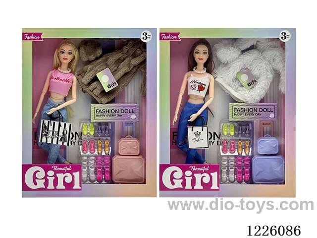 2 mixed 11.5 inch 11 Joints Barbie set