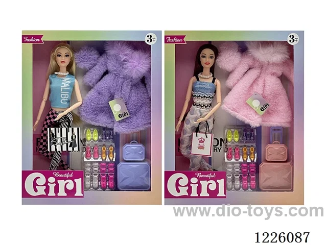 2 mixed 11.5 inch 11 Joints Barbie set