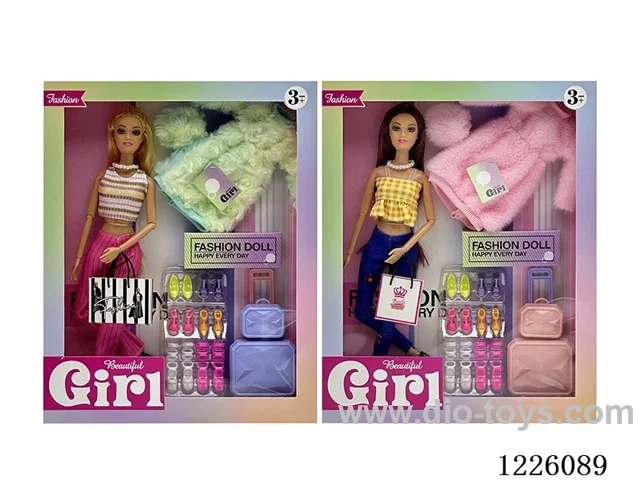 2 mixed 11.5 inch 11 Joints Barbie set
