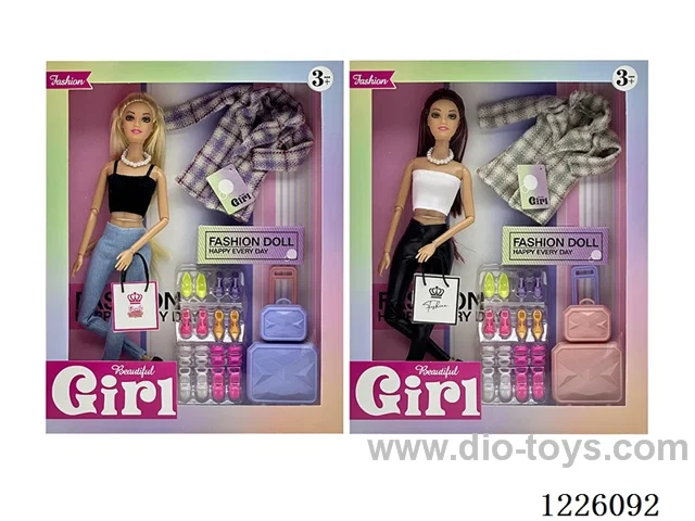 2 mixed 11.5 inch 11 Joints Barbie set