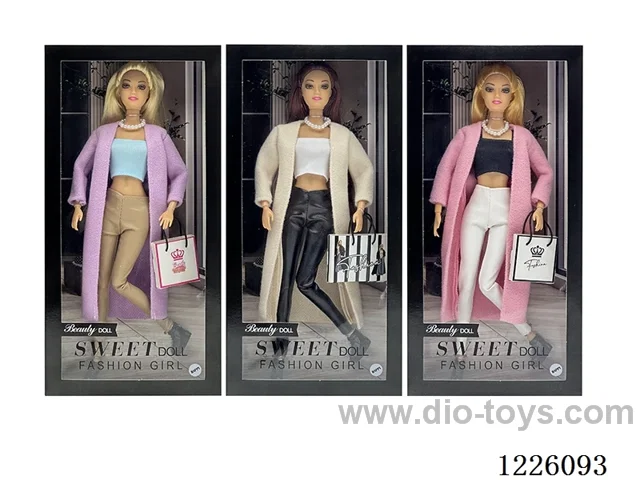 3 mixed 11.5 inch 11 Joints Barbie