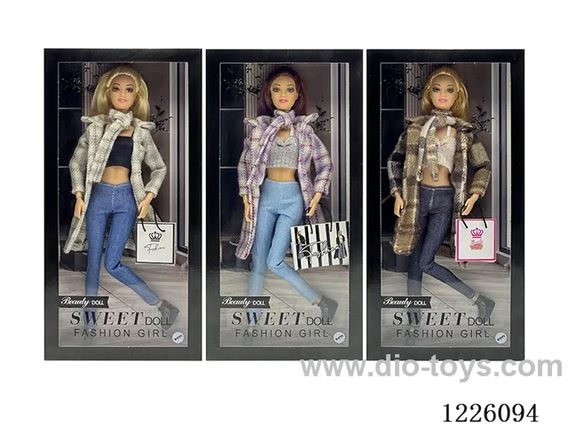 3 mixed 11.5 inch 11 Joints Barbie