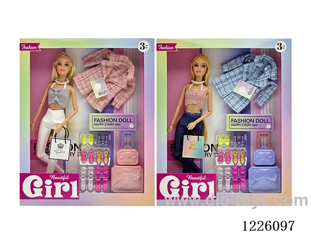 2 mixed 11.5 inch 11 Joints Barbie set