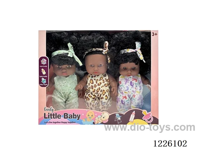 8 inch 3D eyes vinyl doll with music