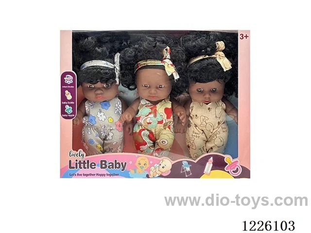 8 inch 3D eyes vinyl doll with music