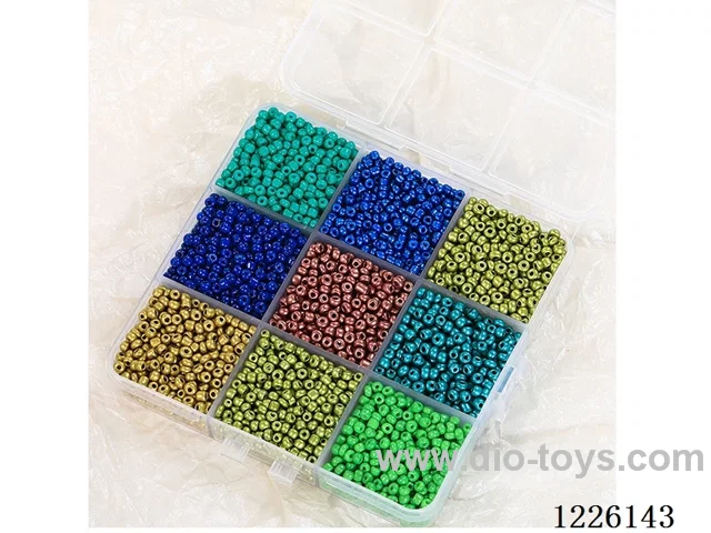 DIY Jewelry Set (3mm rice beads + wire (9 compartments))