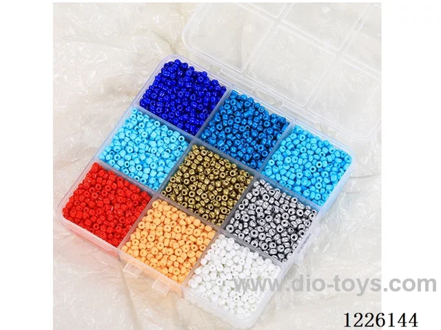 DIY Jewelry Set (3mm rice beads + wire (9 compartments))