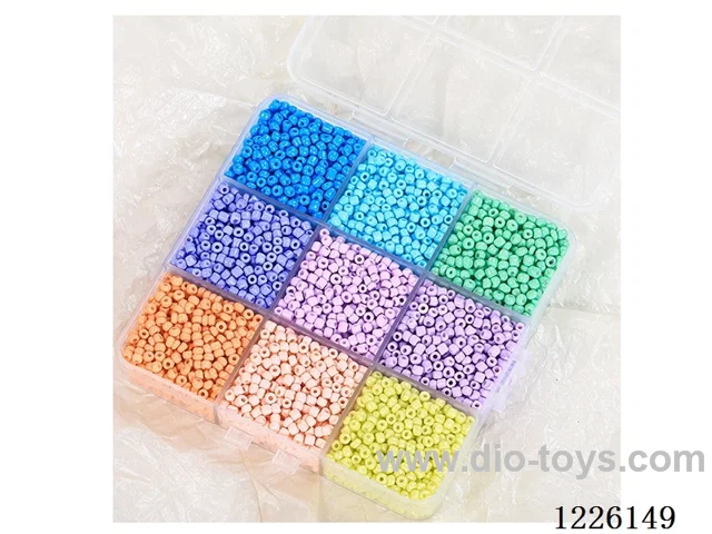 DIY Jewelry Set (3mm rice beads + wire (9 compartments))