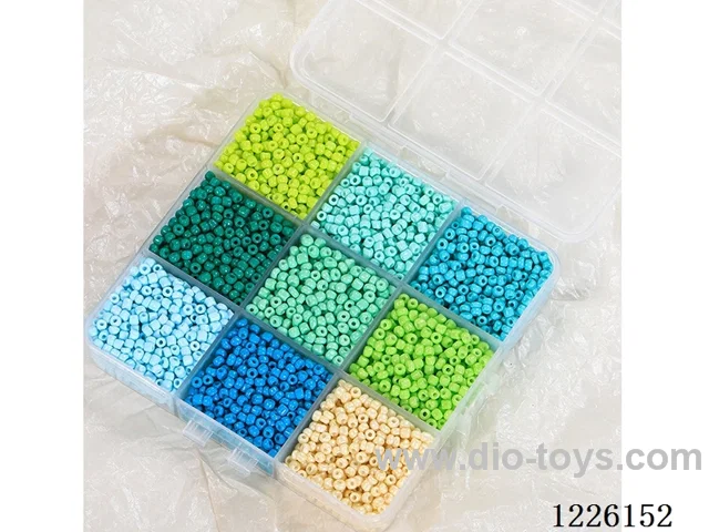 DIY Jewelry Set (3mm rice beads + wire (9 compartments))