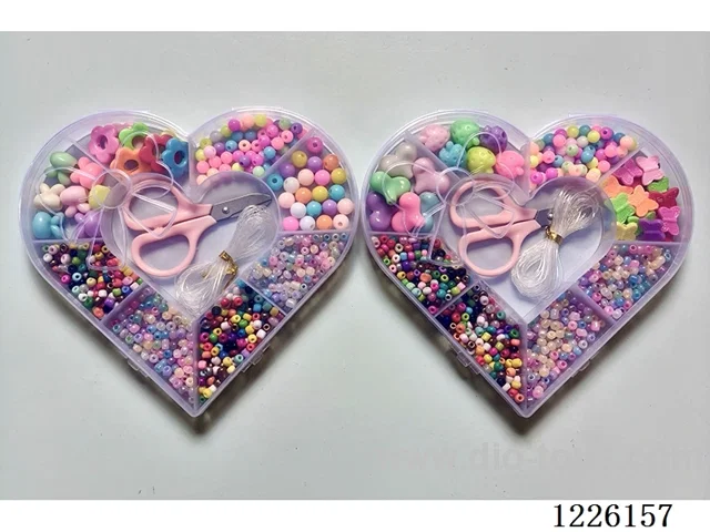 DIY Jewelry Set (4mm Rice Beads + 6/8mm Round Beads + Colored Beads + Scissors Wire (9 compartments))