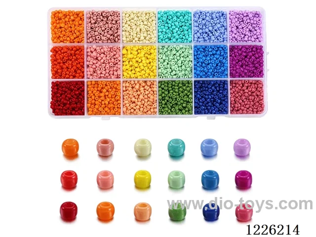 DIY Jewelry Set (3mm Rice Beads + Thread (18 compartments))