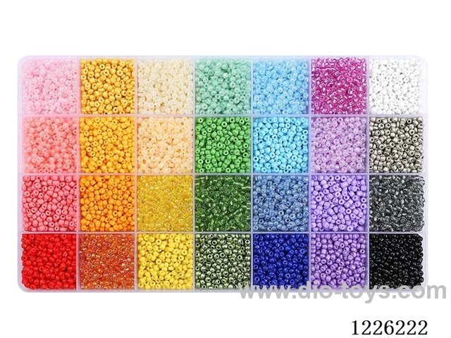DIY Jewelry Set (3mm Rice Beads + Thread (28 compartments))