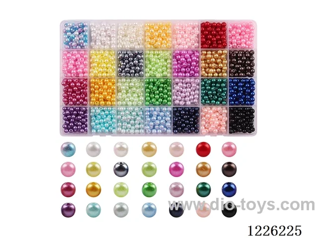 DIY Jewelry Set (6mm Pearl + Thread (28 compartments))