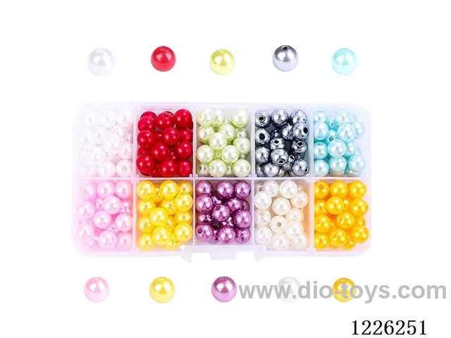 DIY Jewelry Set (8mm Pearls + Thread (10compartments))