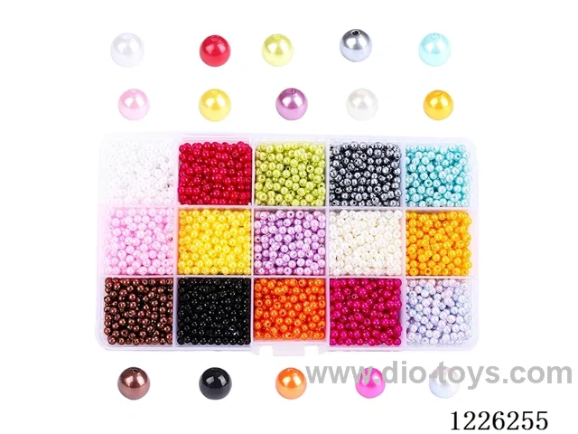 DIY Jewelry Set (4mm Pearls + Thread (15compartments))
