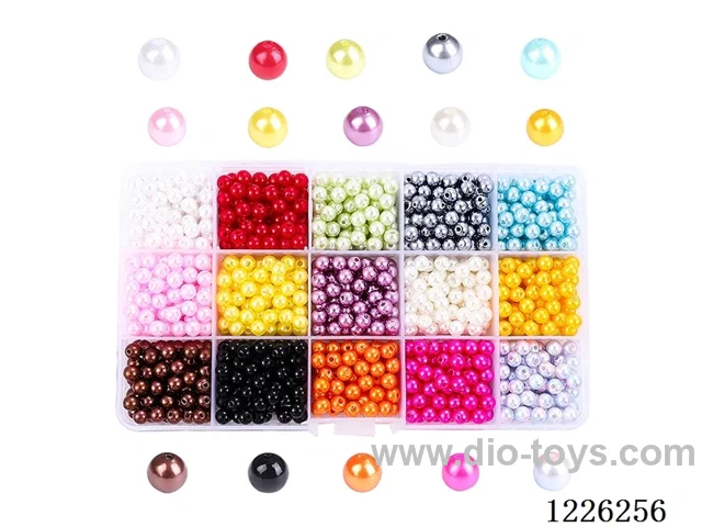 DIY Jewelry Set (6mm Pearls + Thread (15compartments))