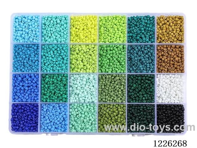 DIY Jewelry Set (3mm Rice Beads + Thread (24 compartments))