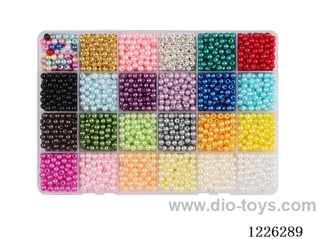 DIY Jewelry Set (5mm Pearls + Thread (24 compartments))