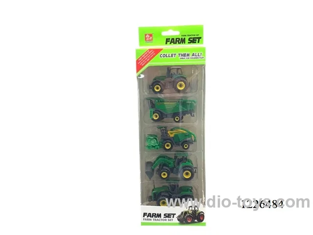 1：64 alloy farm truck toys in window box