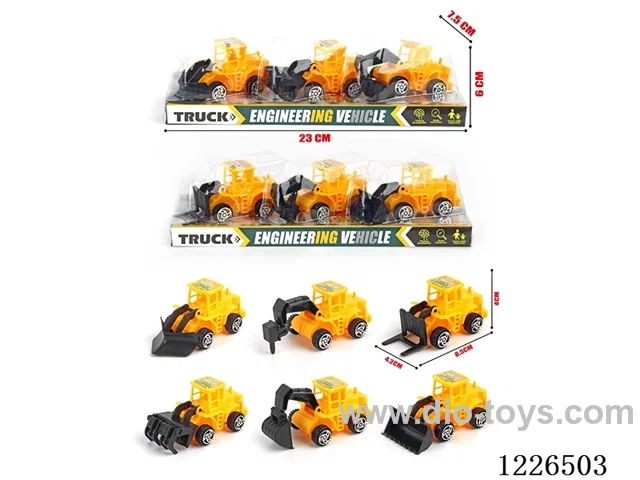 Free-wheel Engineering Vehicle 3PCS