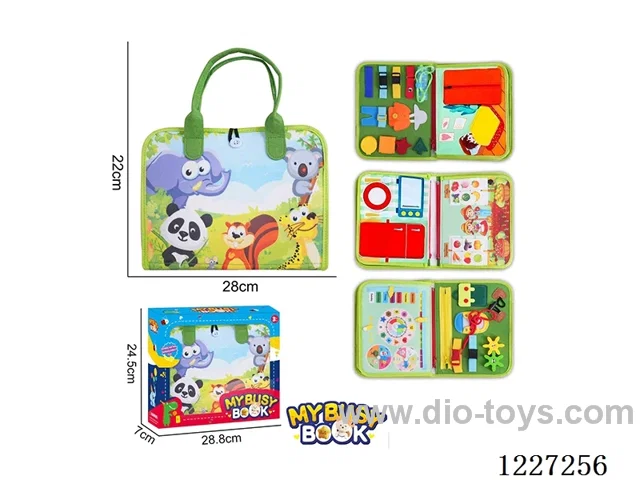 Montessori Early Learning for Kids -Felt 4-page Fruit Farmer Busy Board