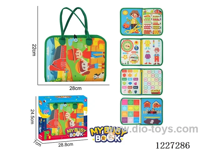 Montessori Early Learning for Kids -Farm Busy Board