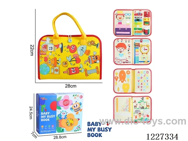 Montessori Early Learning for Kids -Human Body Book Busy Board