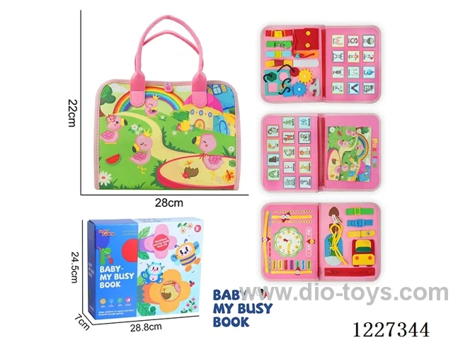 Montessori Early Learning for Kids -5-page Flamingo Busy Book