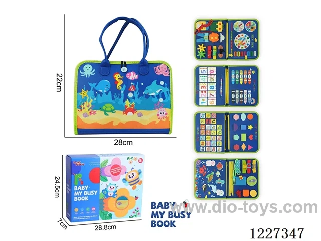 Montessori Early Learning for Kids -5-page Ocean Busy Book