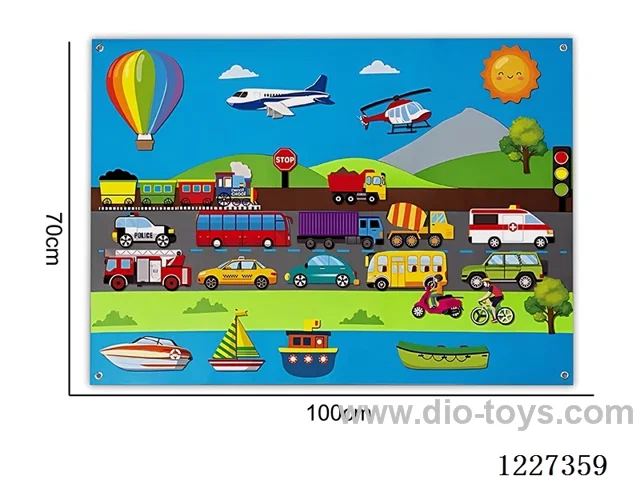 Montessori Early Learning for Kids -Car Wall Storyboard
