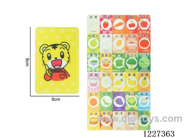 Montessori Early Learning for Kids -Food Awareness 30 Pieces--Chinese-English