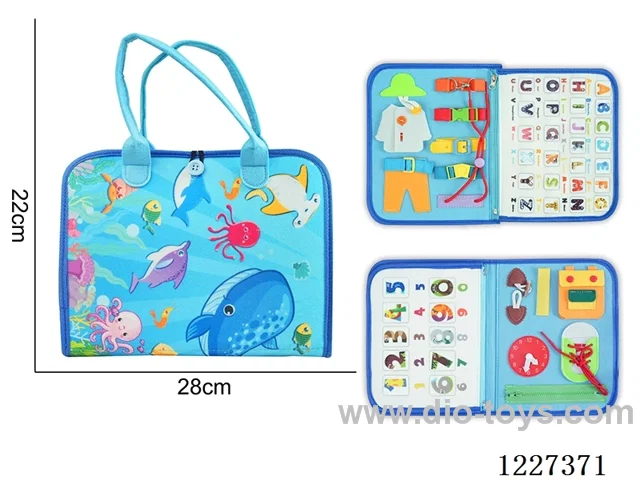 Montessori Early Learning for Kids -3 Page Ocean World with Velcro