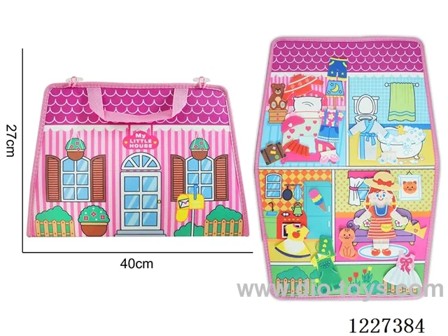 Montessori Early Learning for Kids -Single Page Tote Busy Board