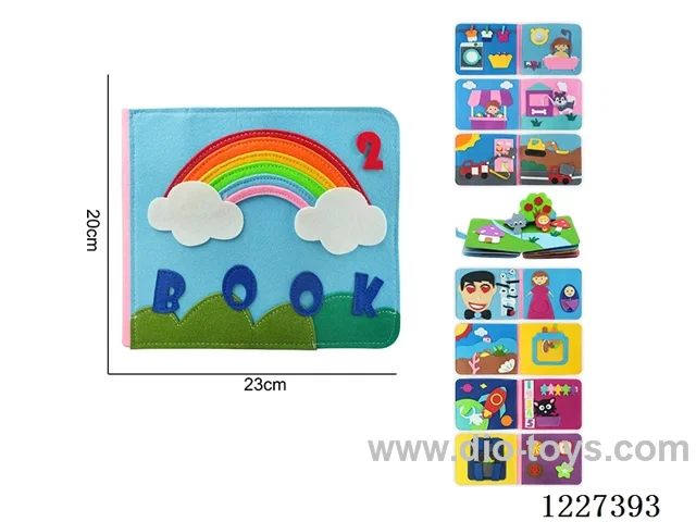 Montessori Early Learning for Kids -Rainbow Busy Book