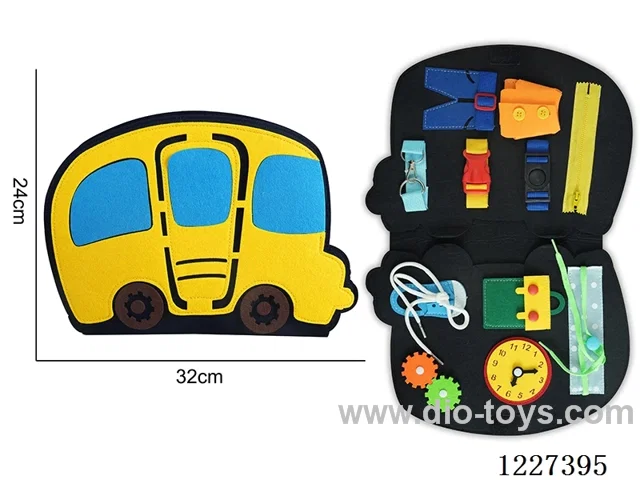 Montessori Early Learning for Kids -Single Page Bus Busy Board