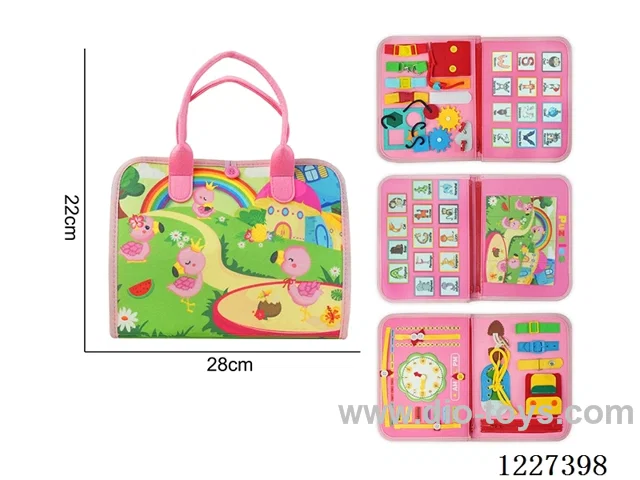 Montessori Early Learning for Kids -5-page Flamingo Busy Book
