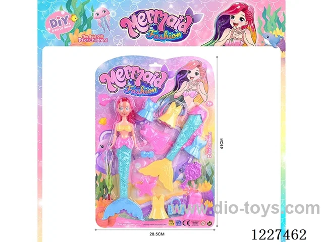 Mermaid Dress Up Set (random colors)