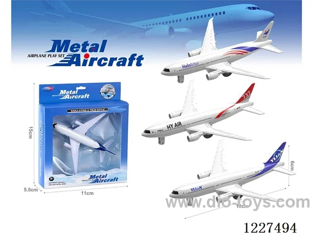 pull back alloy airplane
