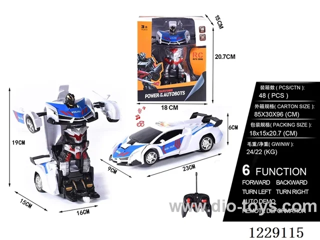 1:18 6ch rc car with light not included battery