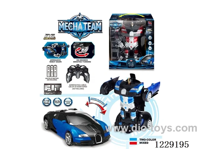 1：18 40MHZ 5ch rc transformer car not included battery