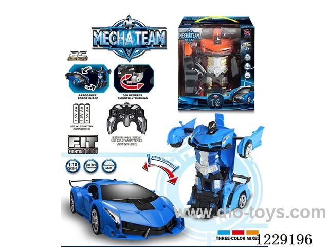 1：18 40MHZ 5ch rc transformer car not included battery