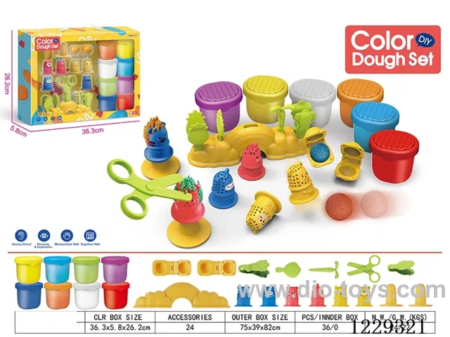 Colored mud set(8*50g)24PCS