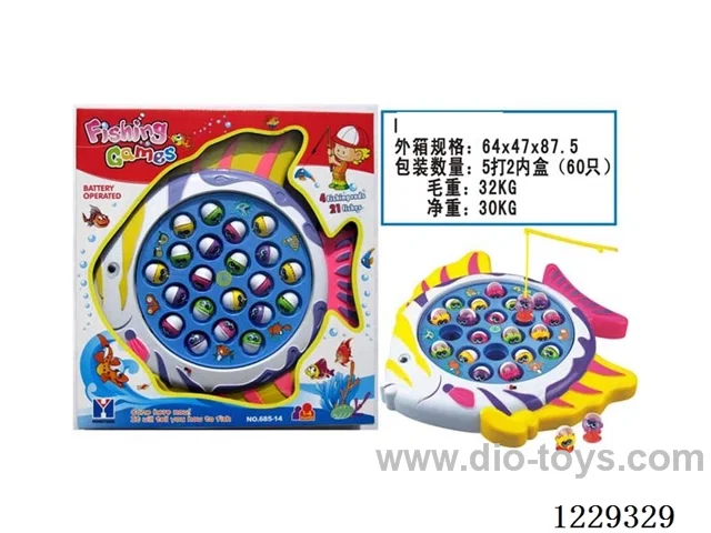 B/O fishing toys with music (21 fish)