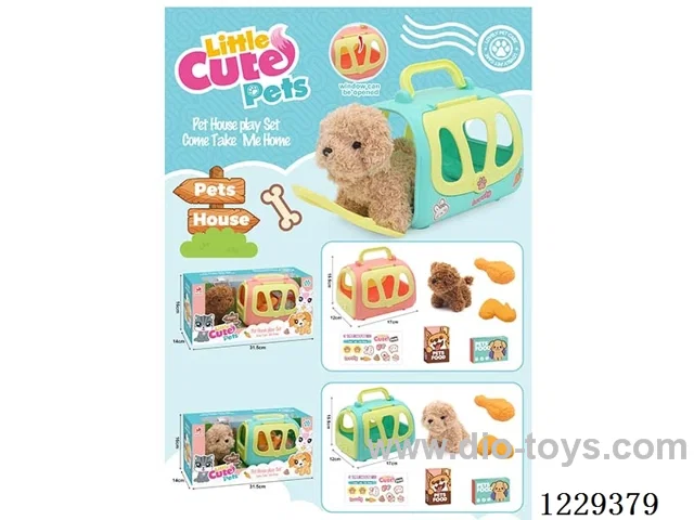 Pet Crate (Plush Teddy Dog)